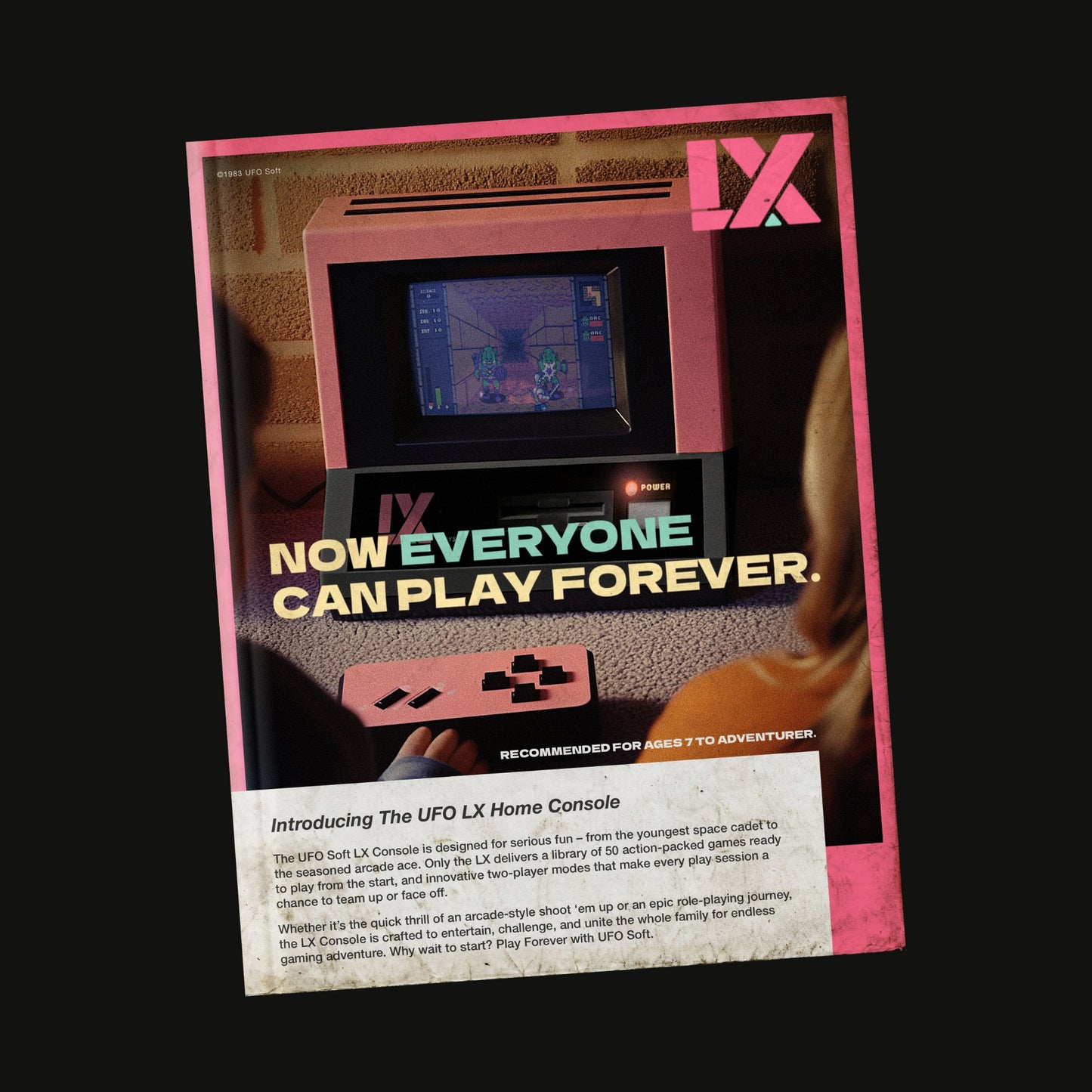 Play Forever - UFO Soft LX Console Retro Tee