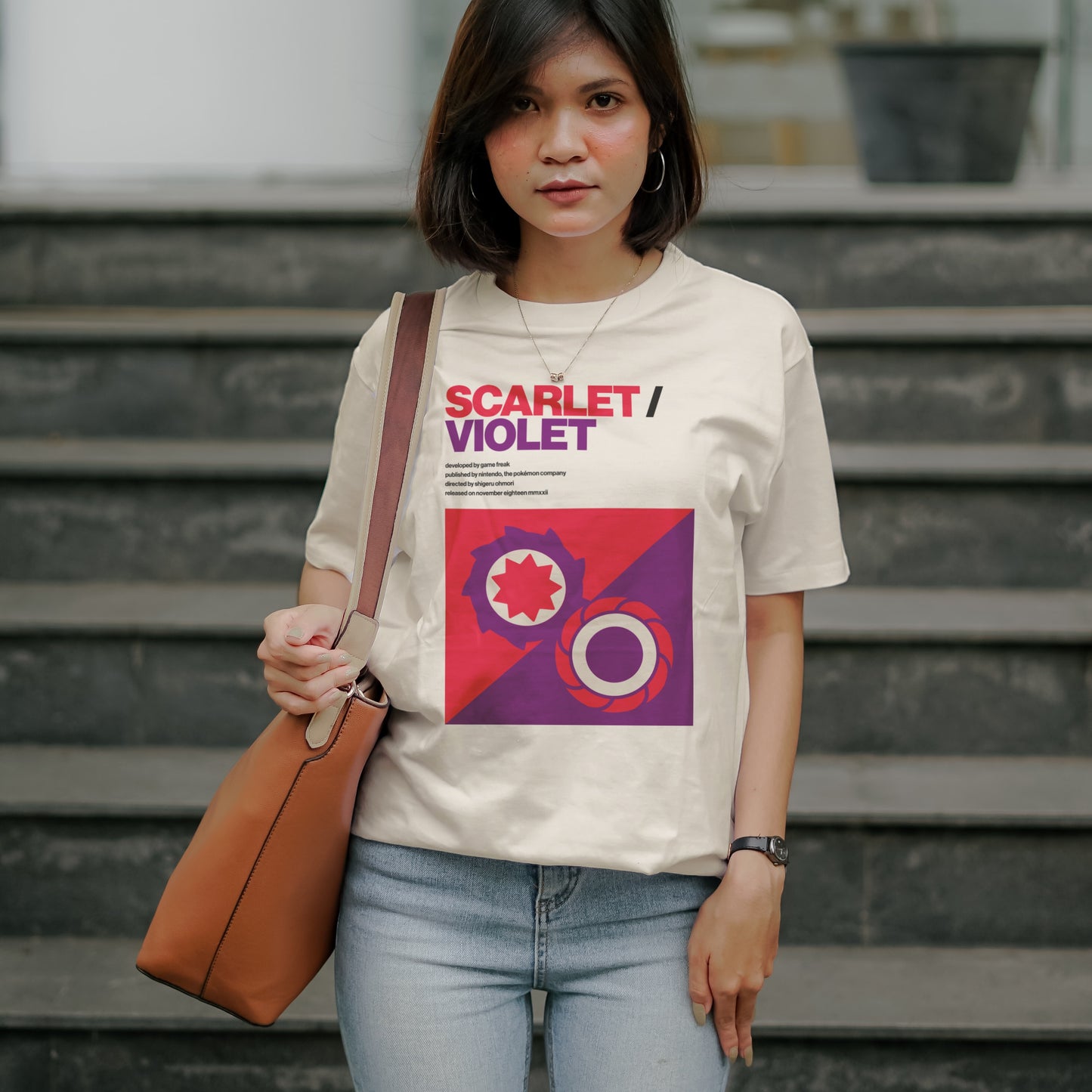 Scarlet/Violet Tee